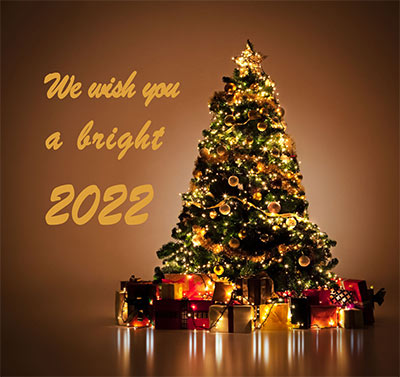 We wish you a bright 2022